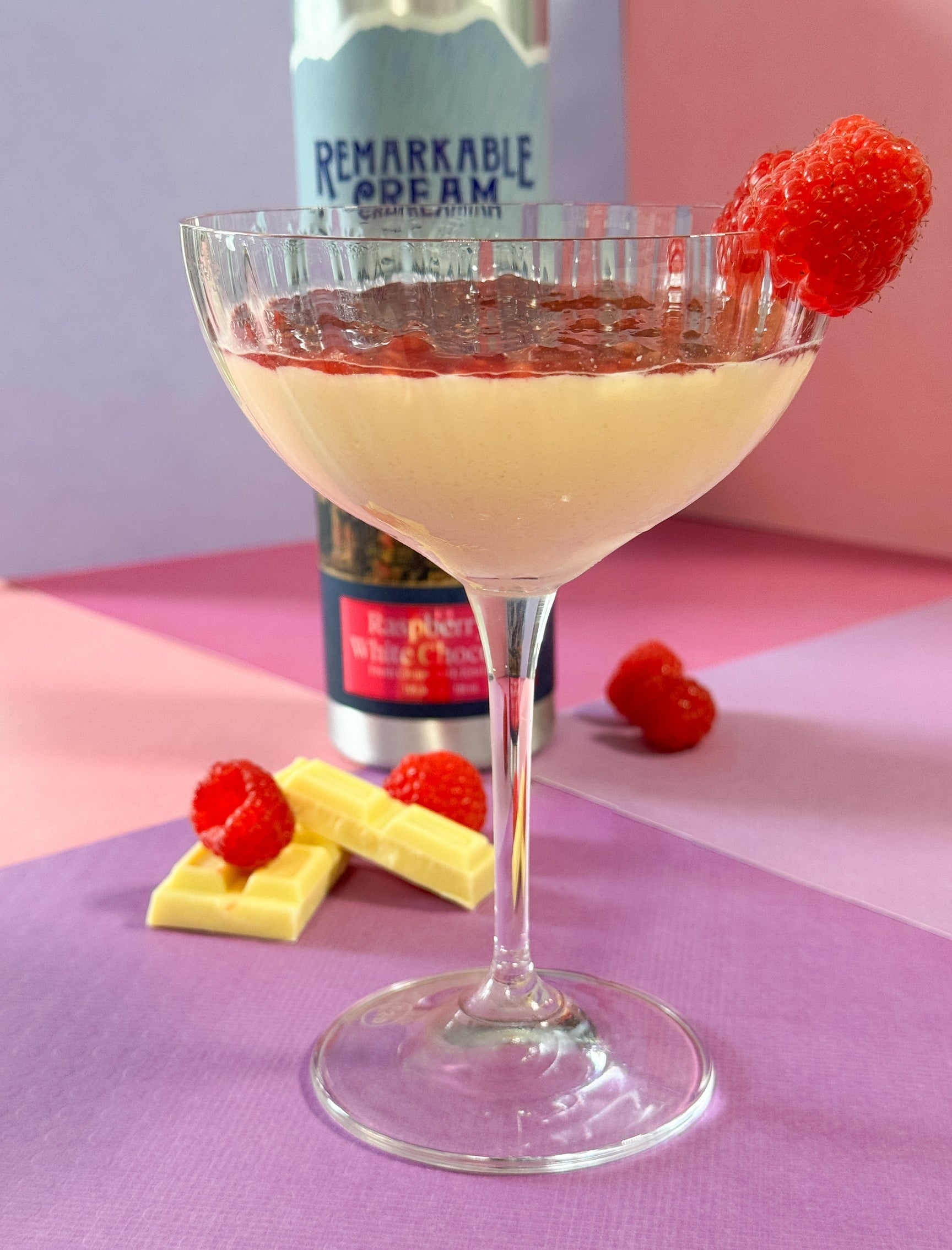 Raspberry White Chocolate Mousse
