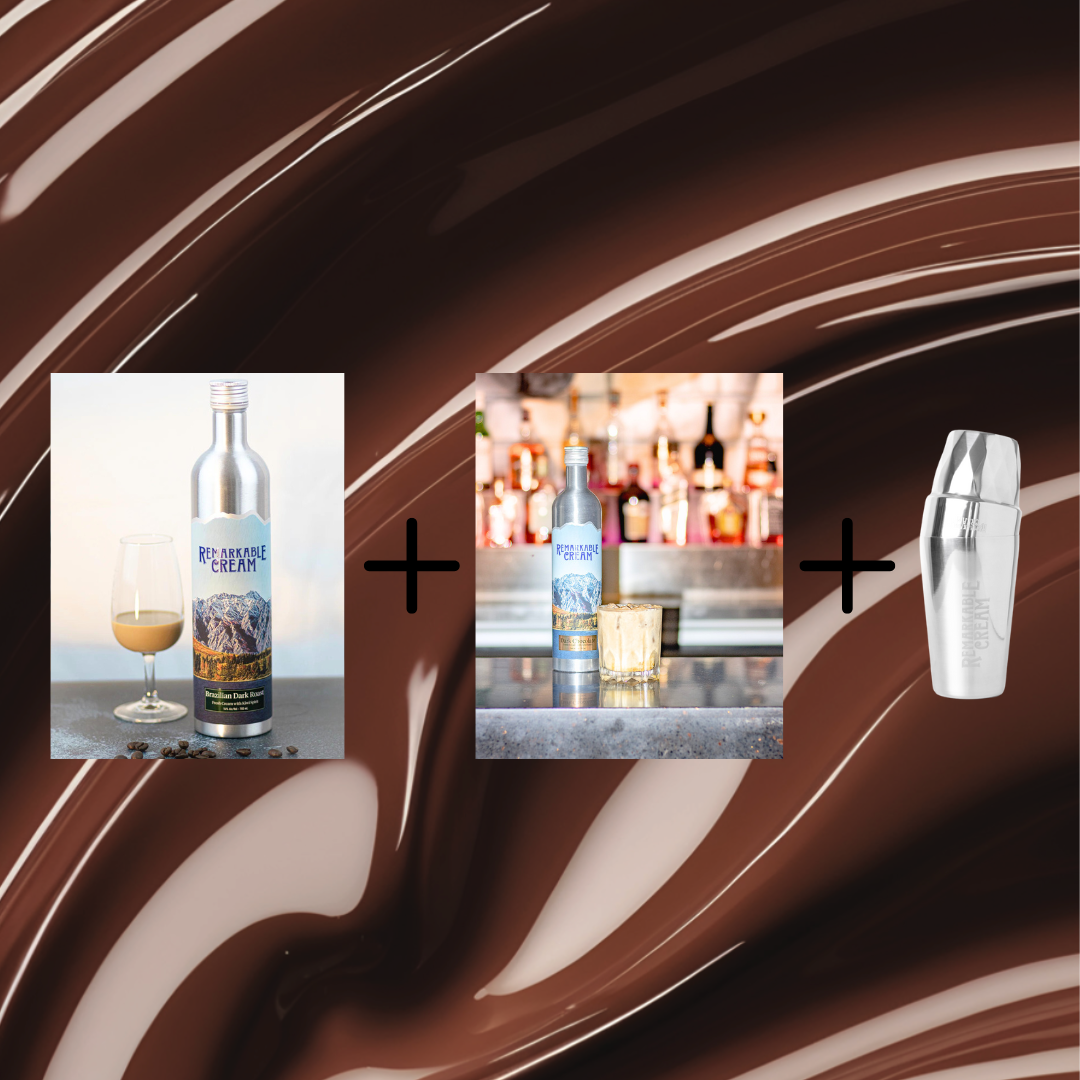 Remarkable Kiwi Summer Duo Pack – 2x Cream Liqueurs + Cocktail Shaker