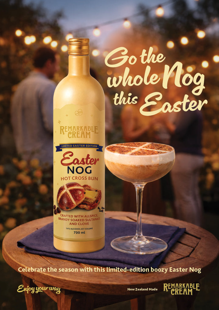 Easter Nog Hot Cross Bun