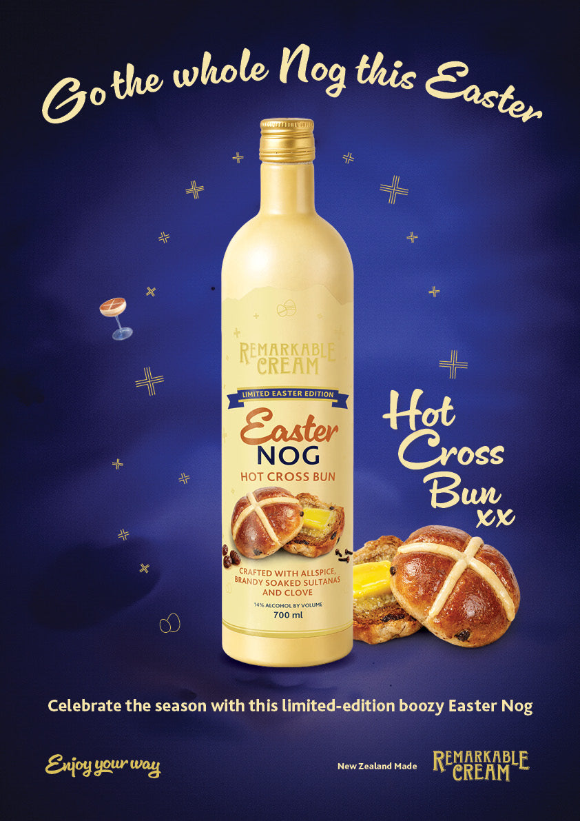 Easter Nog Hot Cross Bun