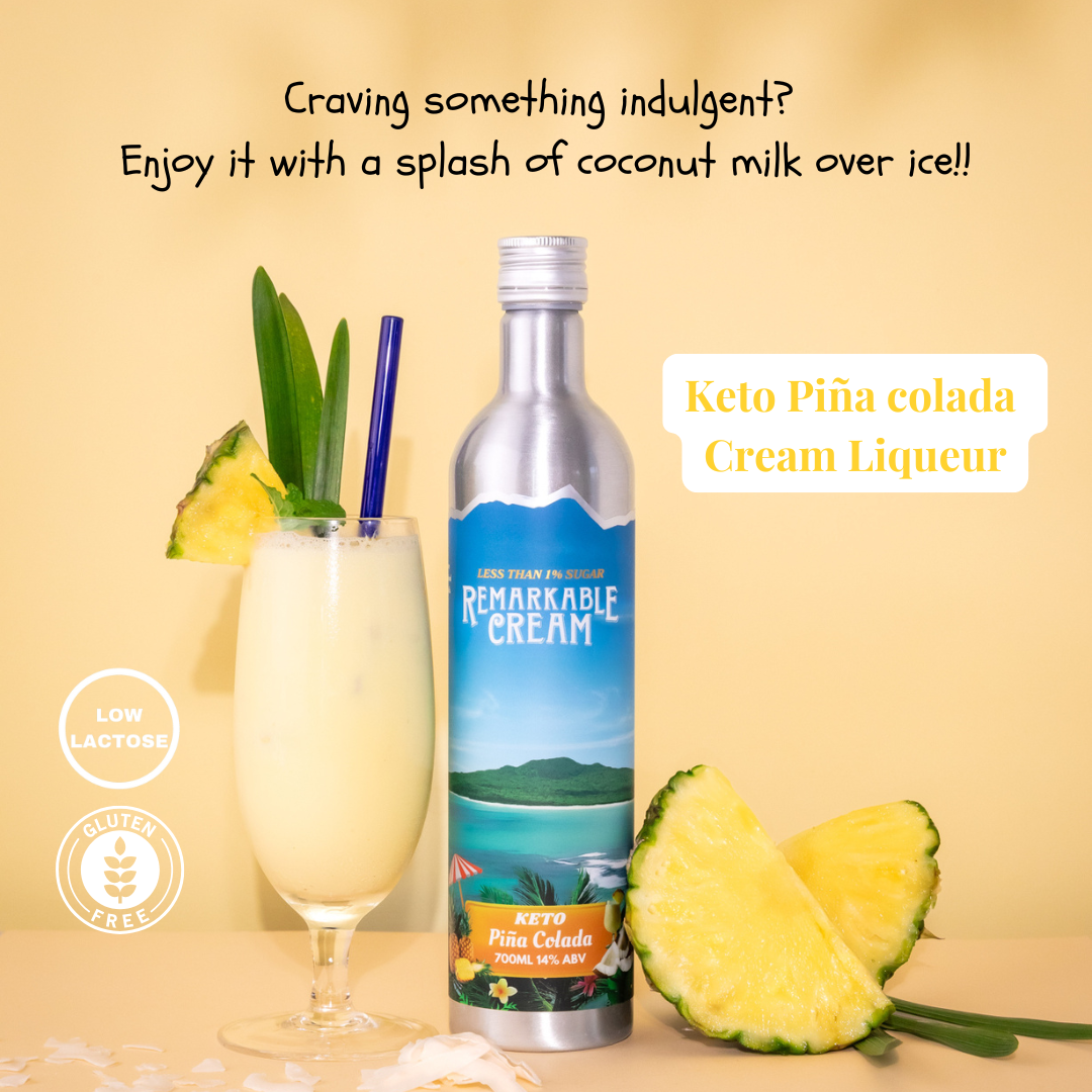 Keto Pina Colada - Low Lactose & Less than 1% Sugar