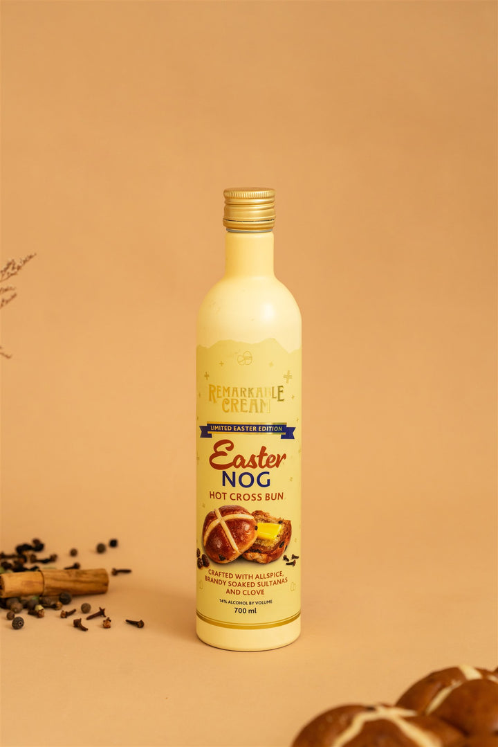 Easter Nog Hot Cross Bun