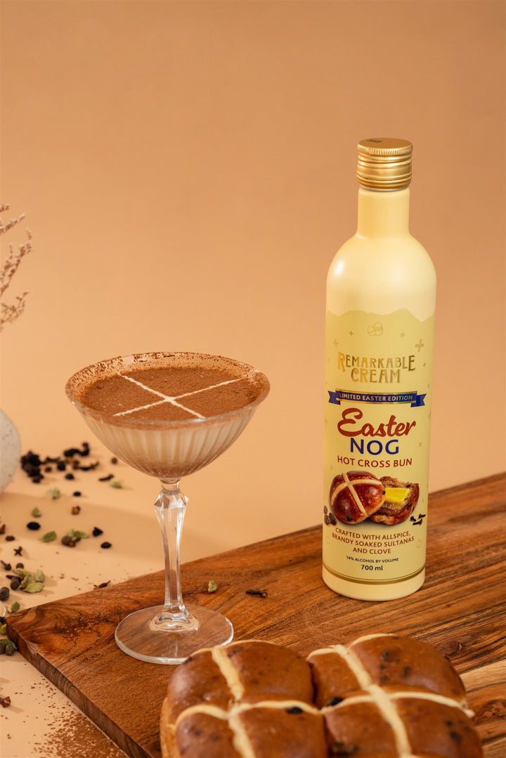 Easter Nog Hot Cross Bun