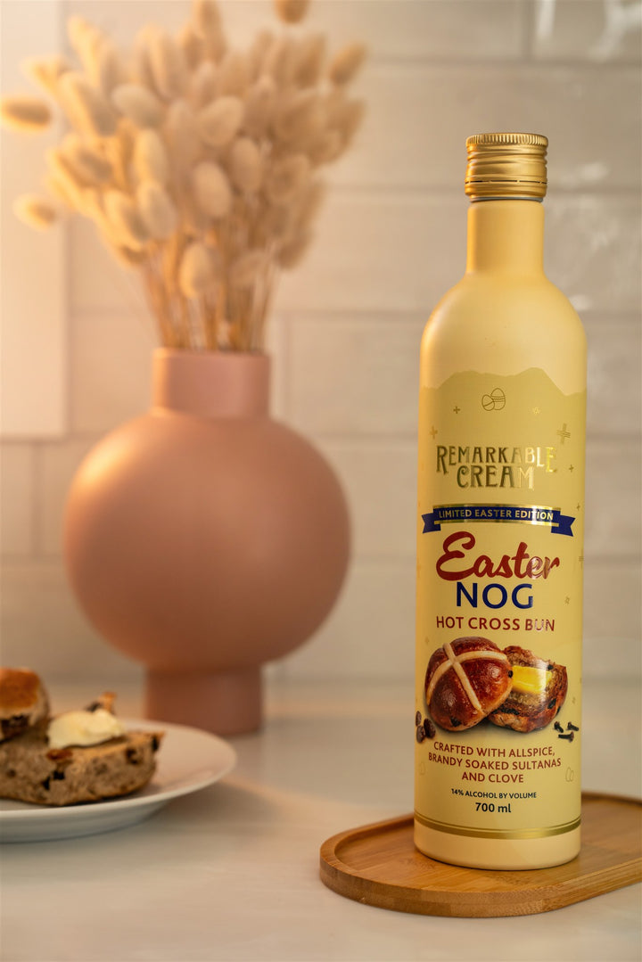 Easter Nog Hot Cross Bun