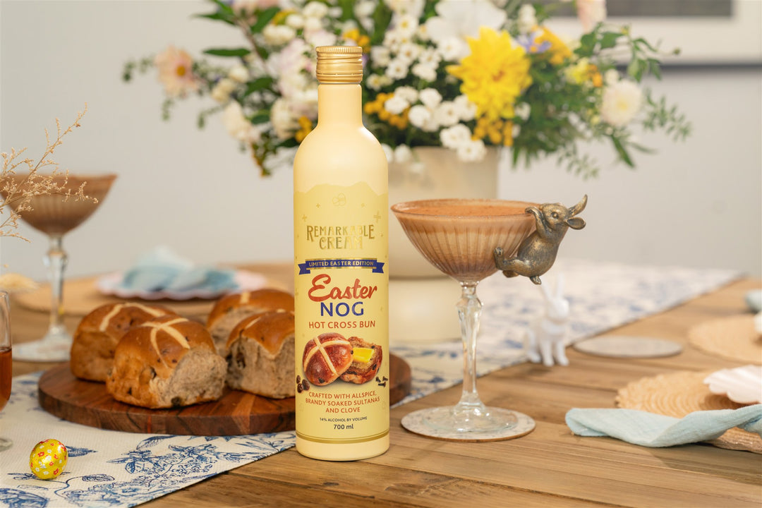 Easter Nog Hot Cross Bun