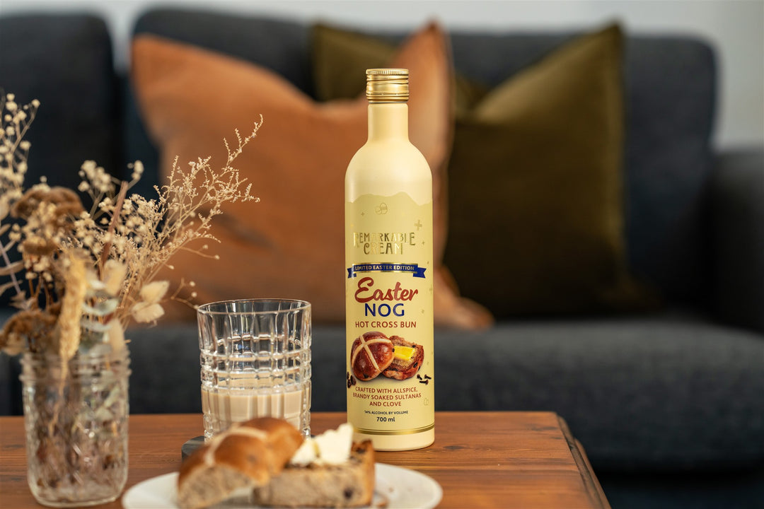 Easter Nog Hot Cross Bun