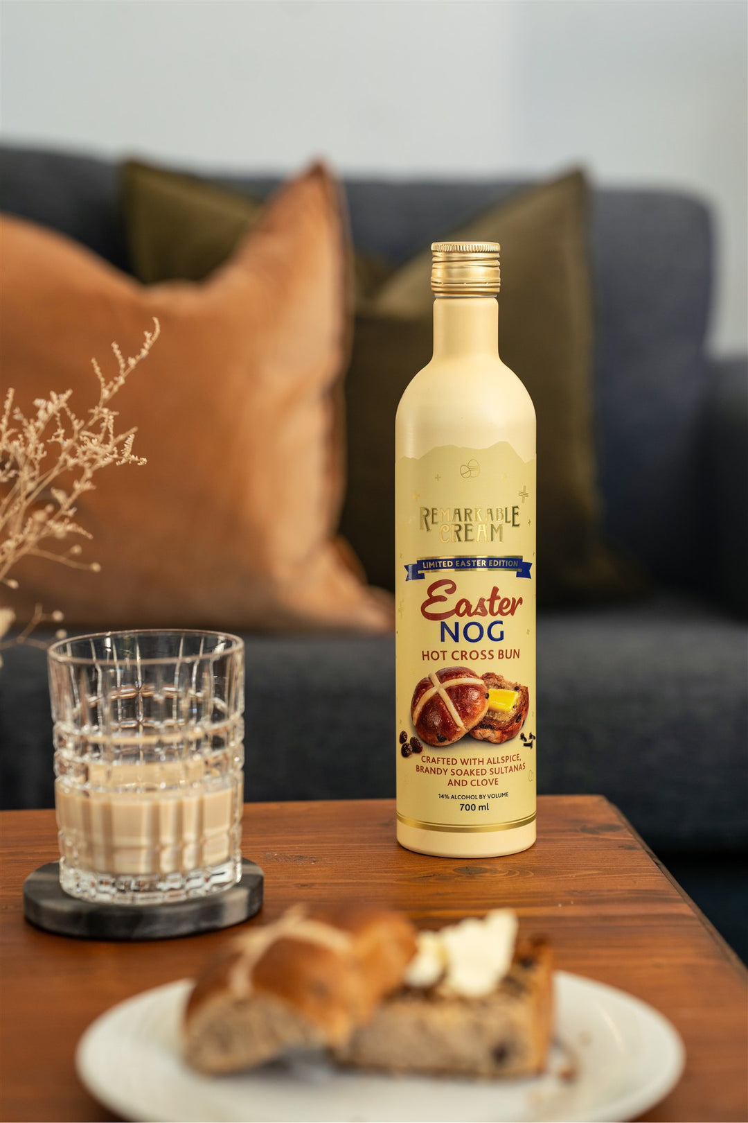 Easter Nog Hot Cross Bun